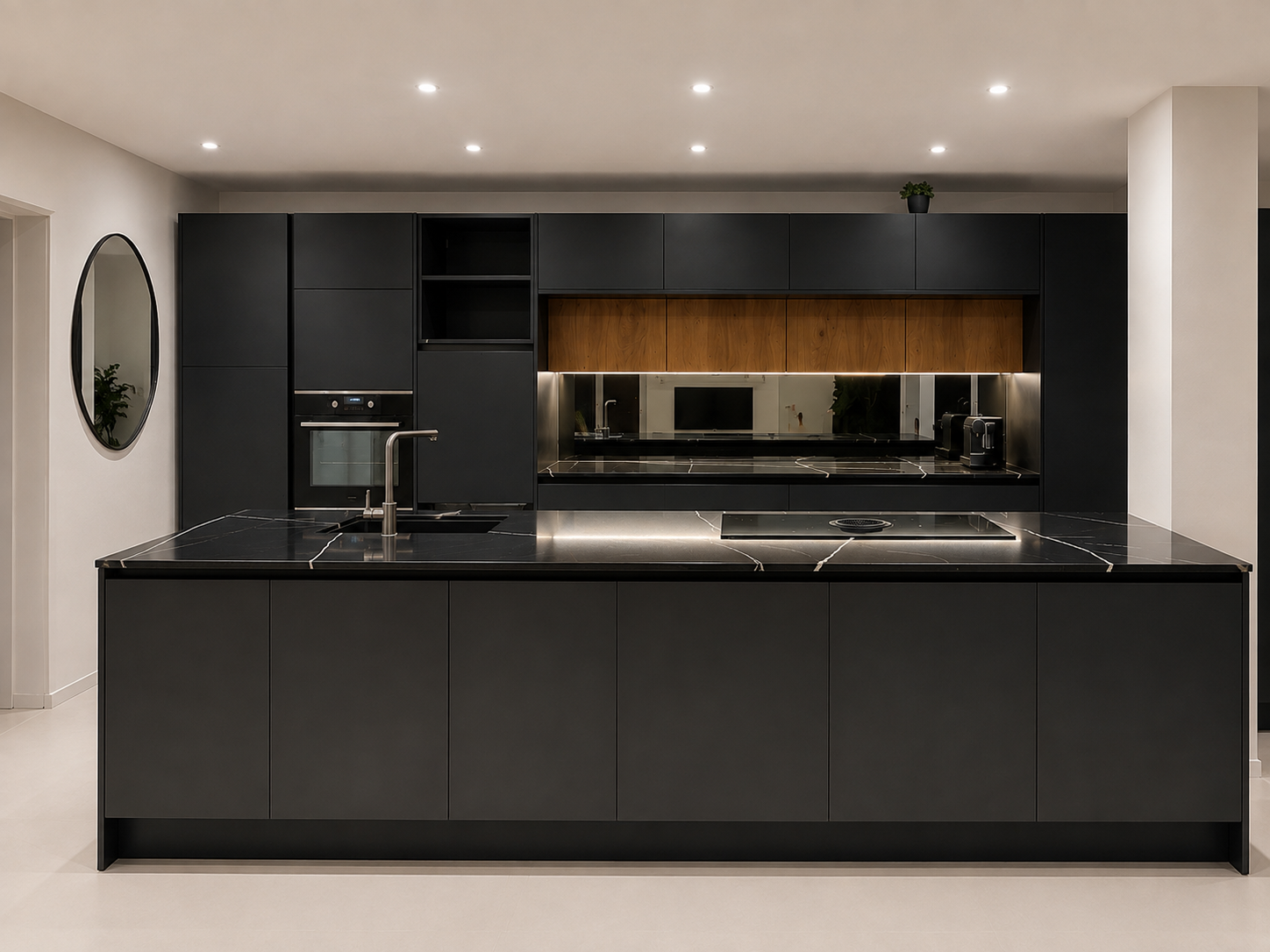 Cozinha moderna executada pela Flavipedra